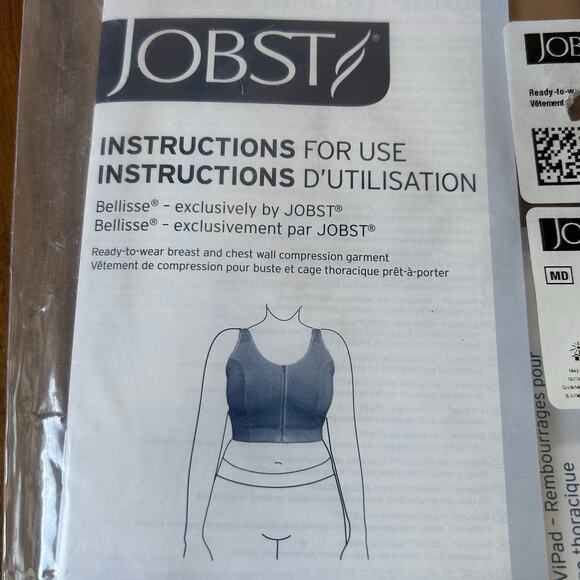 Jobst Compression Bra Bellisse Size 44 C/D Buff/Chamois - Picture 6 of 9